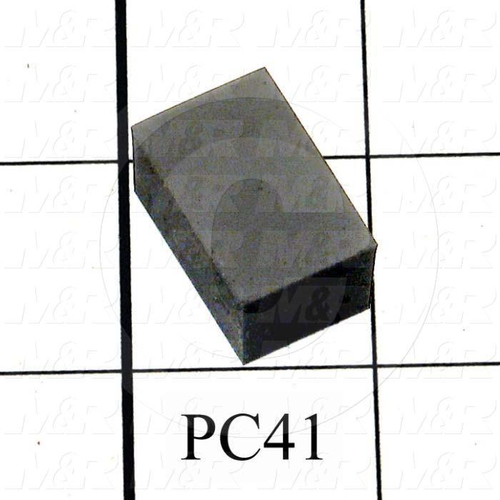 Fabricated Parts, Latch Pad, 1.00 in. Length, 0.63 in. Width, 0.50 in. Height