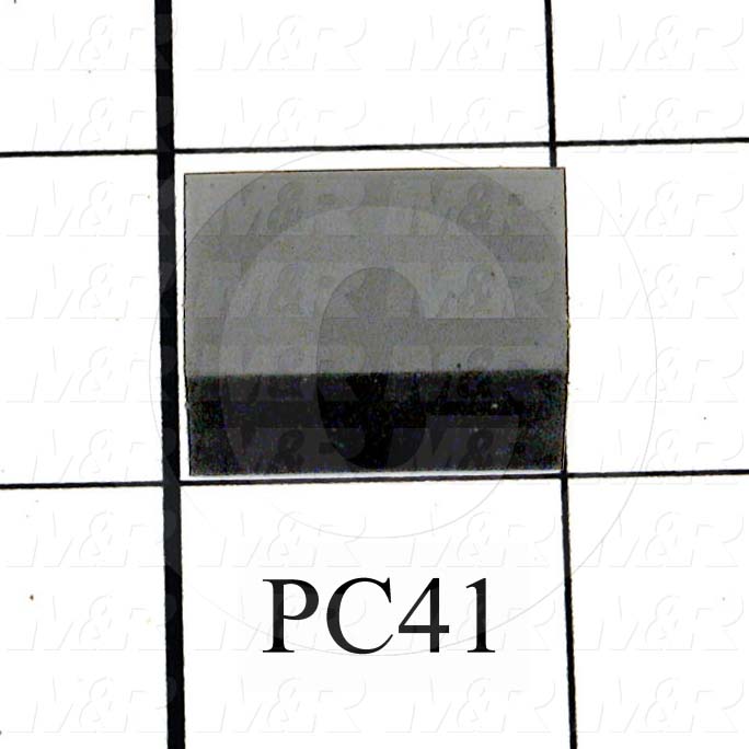 Fabricated Parts, Latch Pad, 1.00 in. Length, 0.63 in. Width, 0.50 in. Height