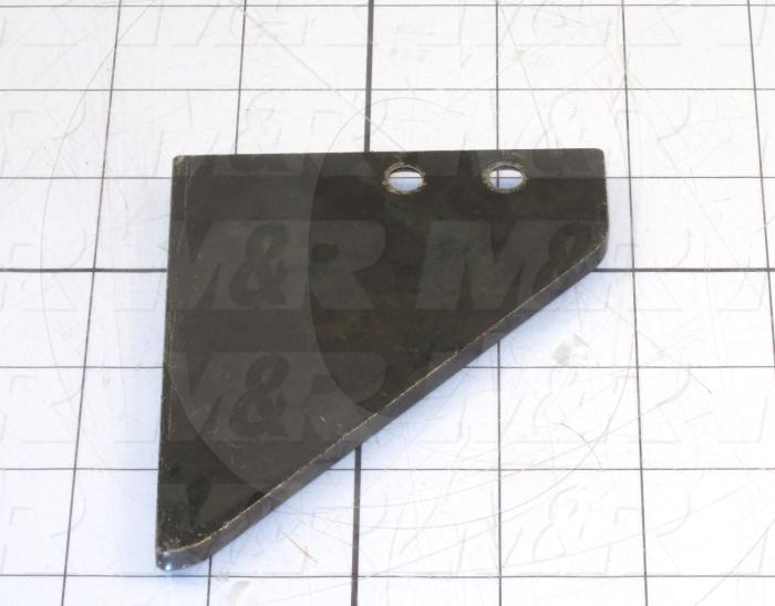 Fabricated Parts, Left Side Guard, 4.00 in. Length, 3.25 in. Width, 0.19 in. Thickness, OC50011 Black Nickel Plating Finish