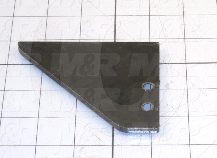 Fabricated Parts, Left Side Guard, 4.00 in. Length, 3.25 in. Width, 0.19 in. Thickness, OC50011 Black Nickel Plating Finish