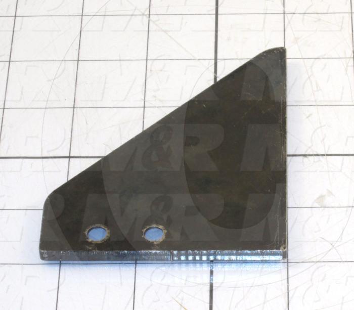 Fabricated Parts, Left Side Guard, 4.00 in. Length, 3.25 in. Width, 0.19 in. Thickness, OC50011 Black Nickel Plating Finish