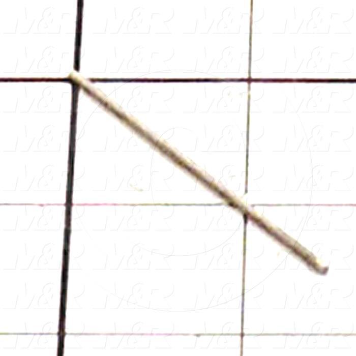 Fabricated Parts, Lift Pin, 2.00 in. Length, 0.06 in. Diameter