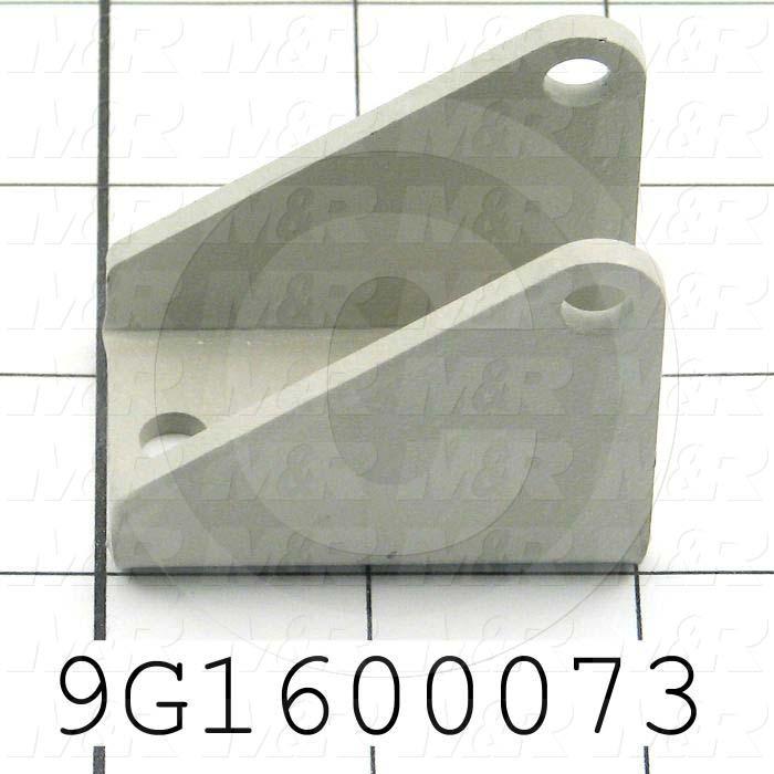 Fabricated Parts, Lifter Support Bracket, 2.00 in. Length, 1.75 in. Width, 1.30 in. Height, 11 GA Thickness