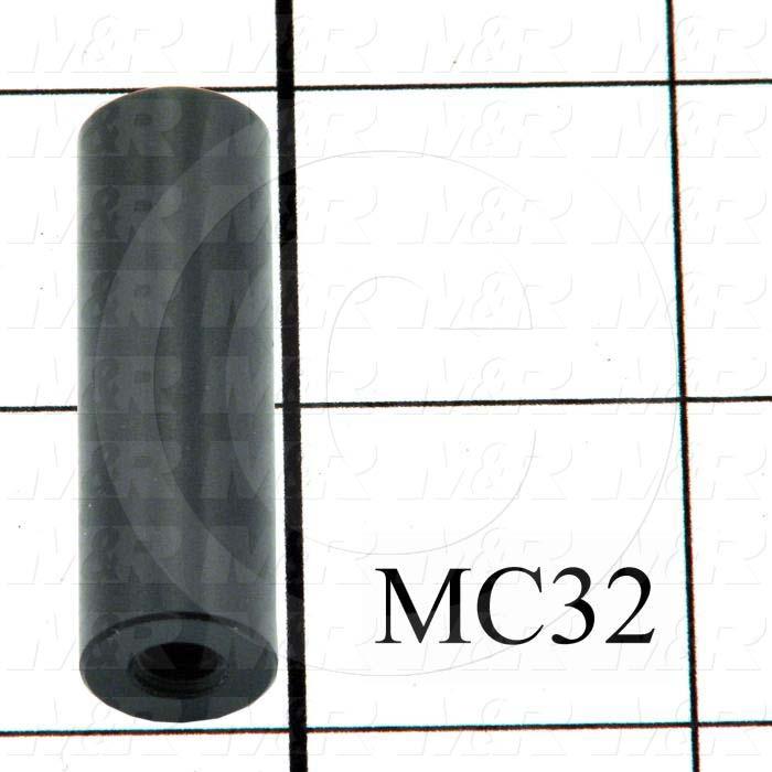 Fabricated Parts, Light Baffle Support, 1.63 in. Length, 0.50 in. Diameter, 1/4"-20 Thread Size