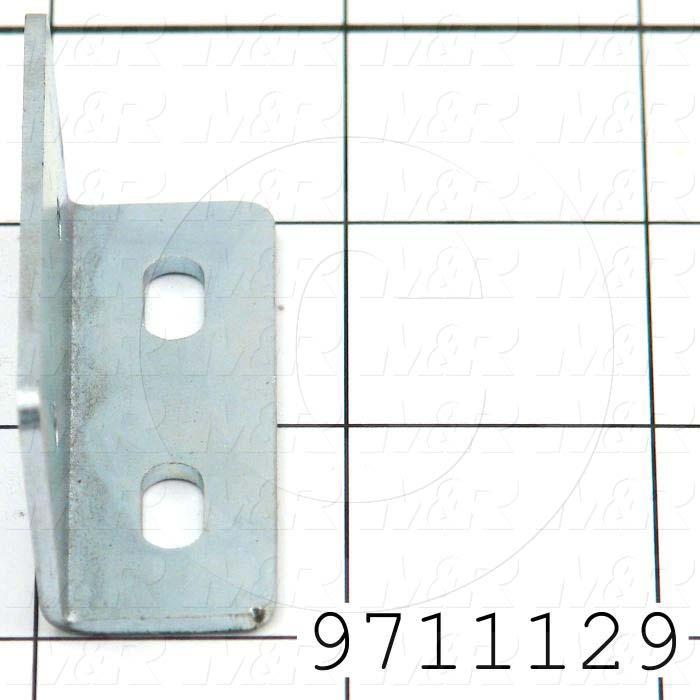 Fabricated Parts, Limit Switch Bracket, 2.00 in. Length, 1.00 in. Width, 0.75 in. Height, OC50005 Zink Plating Finish