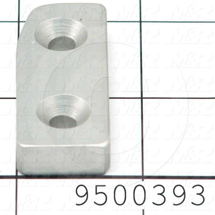 Fabricated Parts, Locator, 1.84 in. Length, 0.75 in. Width, 0.31 in. Thickness, Left Side