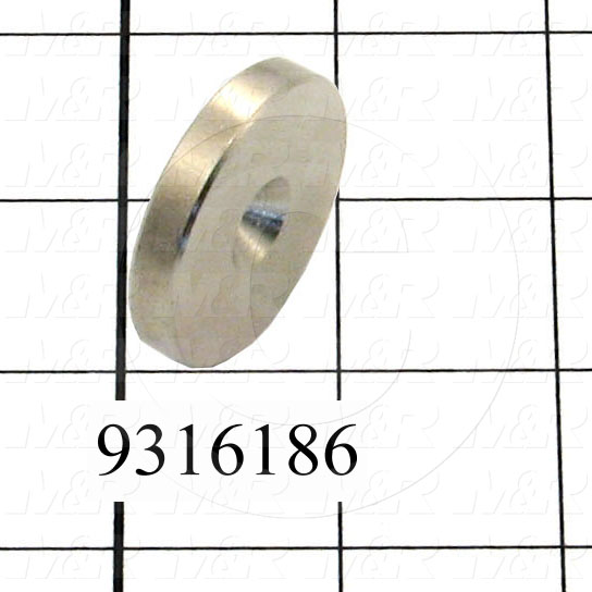 Fabricated Parts, Lock Clamp Pad, 1.50 in. Diameter, 0.25 in. Thickness