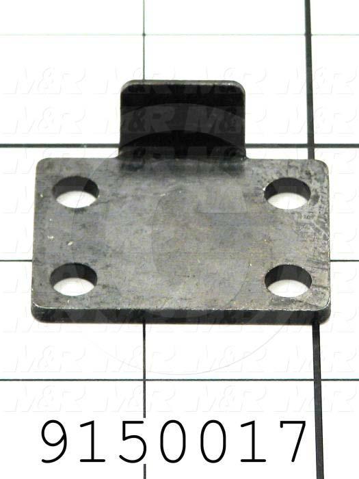 Fabricated Parts, Lock Clamp Spacer Plate, 1.66 in. Length, 1.75 in. Width, 0.49 in. Diameter