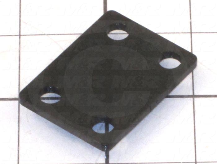 Fabricated Parts, Lock Clamp Spacer Plate, 1.75 in. Length, 1.31 in. Width, 11 GA Thickness