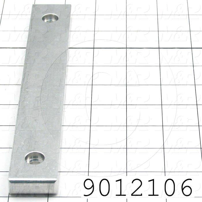 Fabricated Parts, Locking Bar, 8.88 in. Length, 1.25 in. Width, 0.50 in. Thickness, For Side Clamp