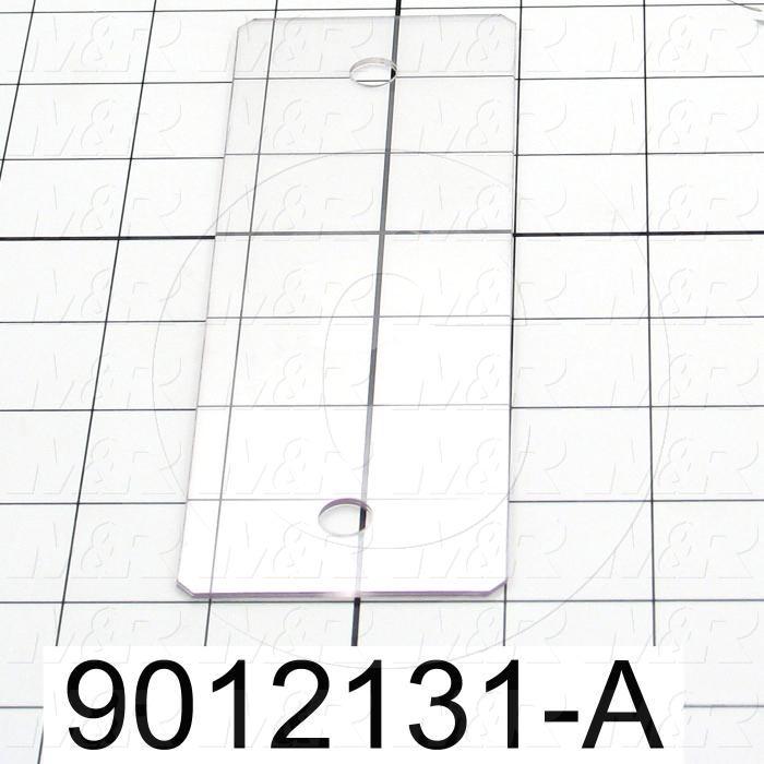 Fabricated Parts, Locking Plate Slide, 6.75 in. Length, 2.25 in. Width, 0.03 in. Thickness