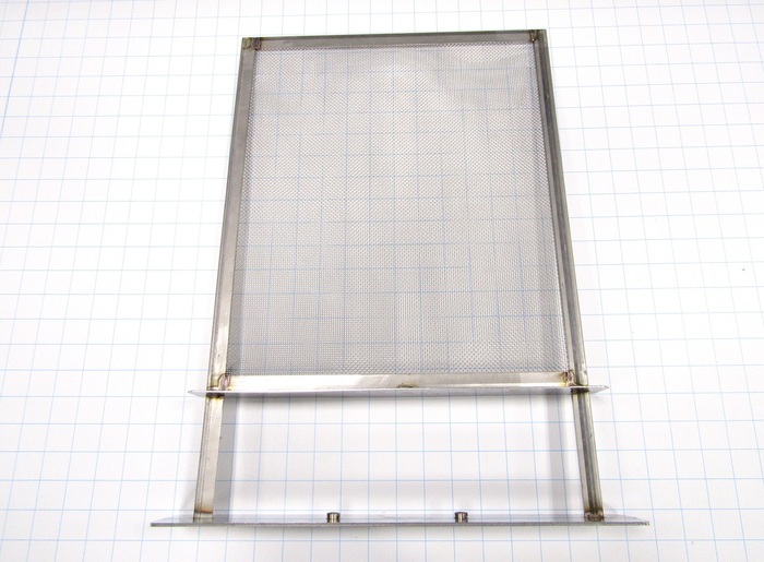 Fabricated Parts, Main Filter Weldment, 20.00 in. Length, 15.67 in. Width, 2.50 in. Height, As Material Finish