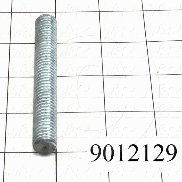 Fabricated Parts, Manual Lock Stud, 3.56 in. Length, 1/2-13 Thread Size