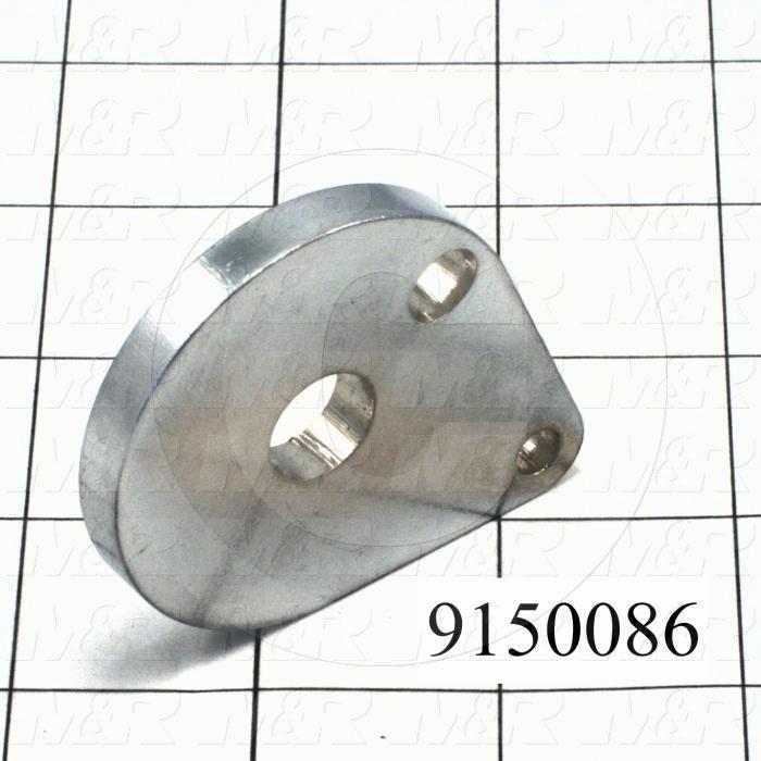 Fabricated Parts, Micro Flip Lock Plate, 2.56 in. Length, 2.00 in. Height, 0.25 in. Thickness