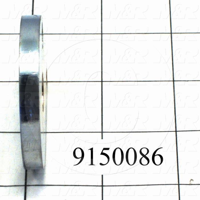 Fabricated Parts, Micro Flip Lock Plate, 2.56 in. Length, 2.00 in. Height, 0.25 in. Thickness