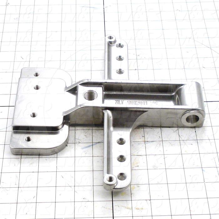 Fabricated Parts, Micro Mounting Bracket Machined, 11.03 in. Length, 12.10 in. Width, 1.53 in. Height