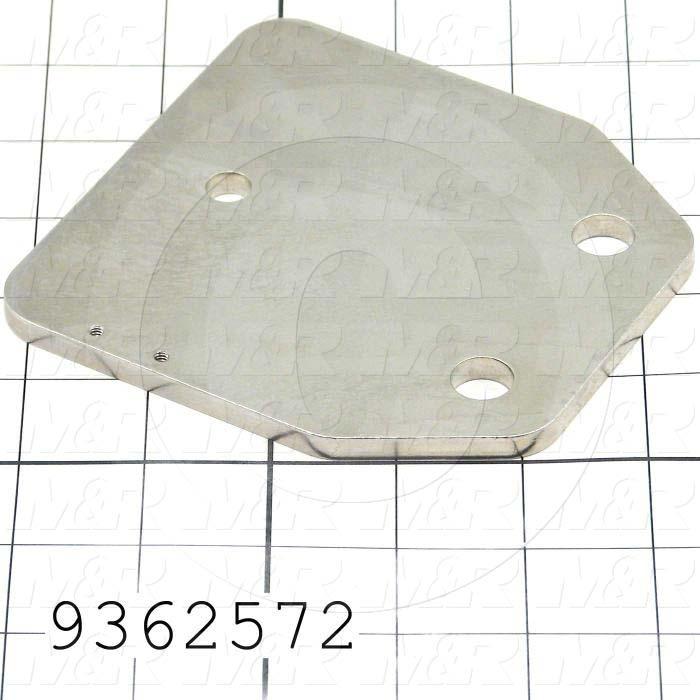 Fabricated Parts, Micro Plate, 4.75 in. Length, 4.50 in. Width, 0.25 in. Thickness