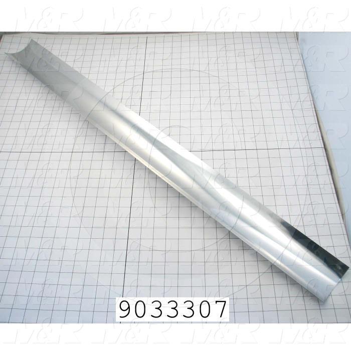 Fabricated Parts, Mirror, 40.88 in. Length, 4.05 in. Width, Use In Vitran V38 Series