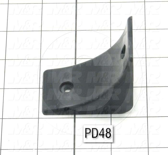 Fabricated Parts, Molded Blanket Frame Inner Corner, 2.56 in. Length, 1.50 in. Width, 2.56 in. Height, Used On PJ27 Vacuum Frame Assembly