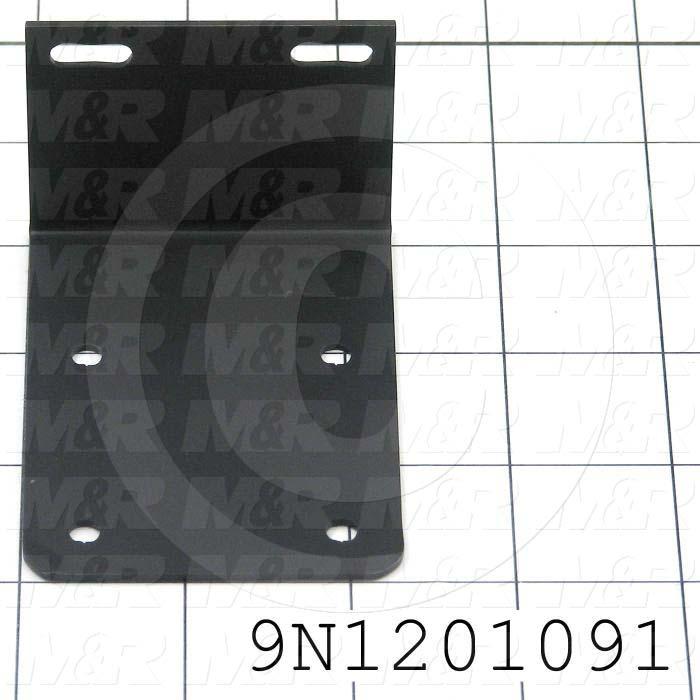 Fabricated Parts, Motor Mount Bracket, 3.16 in. Length, 2.31 in. Width, 1.81 in. Height, 12 GA Thickness