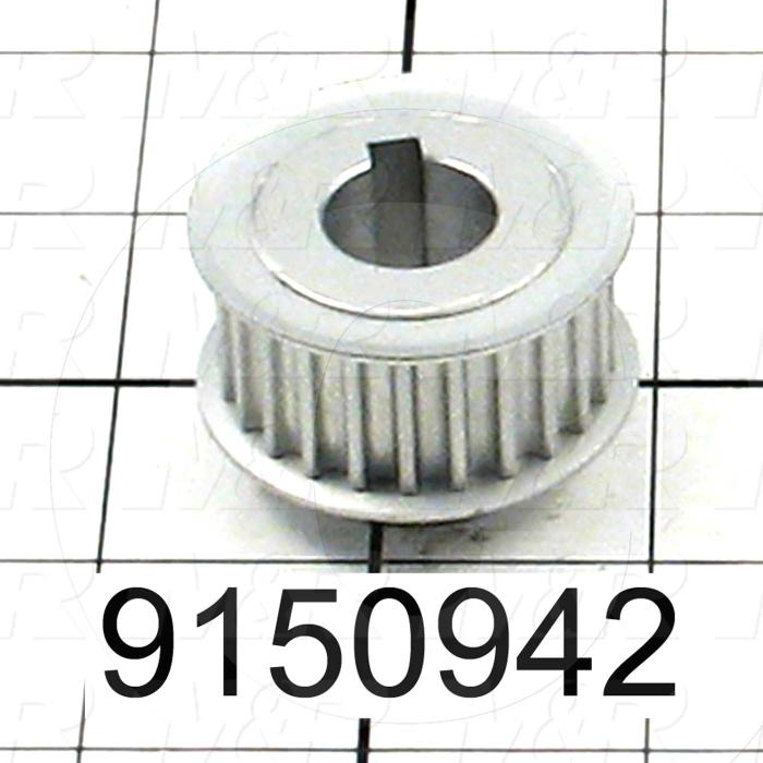 Fabricated Parts, Motor Sprocket 24 Teeth, 1.09 in. Length, 1.63 in. Diameter