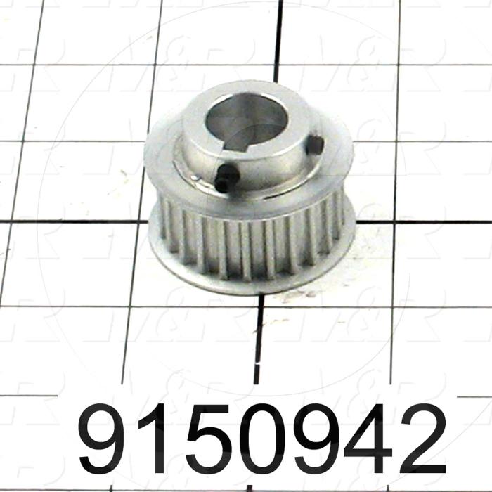 Fabricated Parts, Motor Sprocket 24 Teeth, 1.09 in. Length, 1.63 in. Diameter