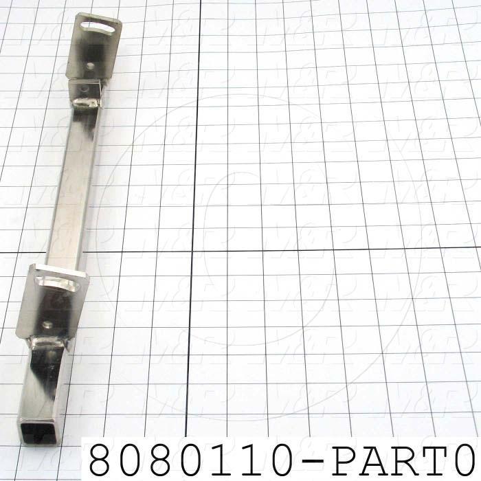 Fabricated Parts, Mounting Bar, 17.00 in. Length, 2.00 in. Width, 3.68 in. Height