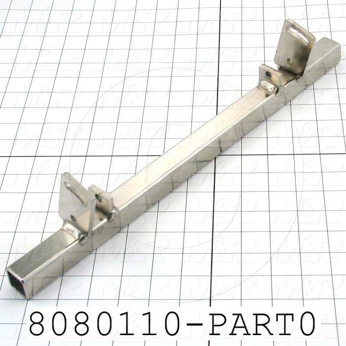 Fabricated Parts, Mounting Bar, 17.00 in. Length, 2.00 in. Width, 3.68 in. Height