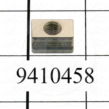 Fabricated Parts, Mounting Block, 0.75 in. Length, 0.69 in. Width, 0.31 in. Height