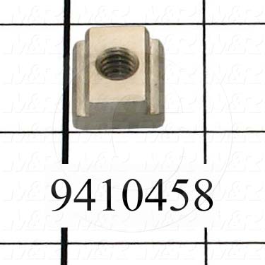 Fabricated Parts, Mounting Block, 0.75 in. Length, 0.69 in. Width, 0.31 in. Height