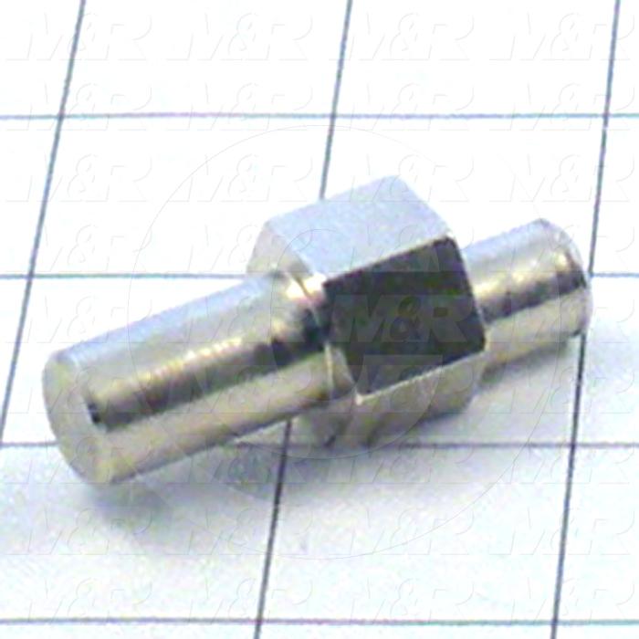 Fabricated Parts, Mstr Frame Reg Brg Mtg Shaftin, 1.94 in. Length, 0.75 in. Width, 0.75 in. Height