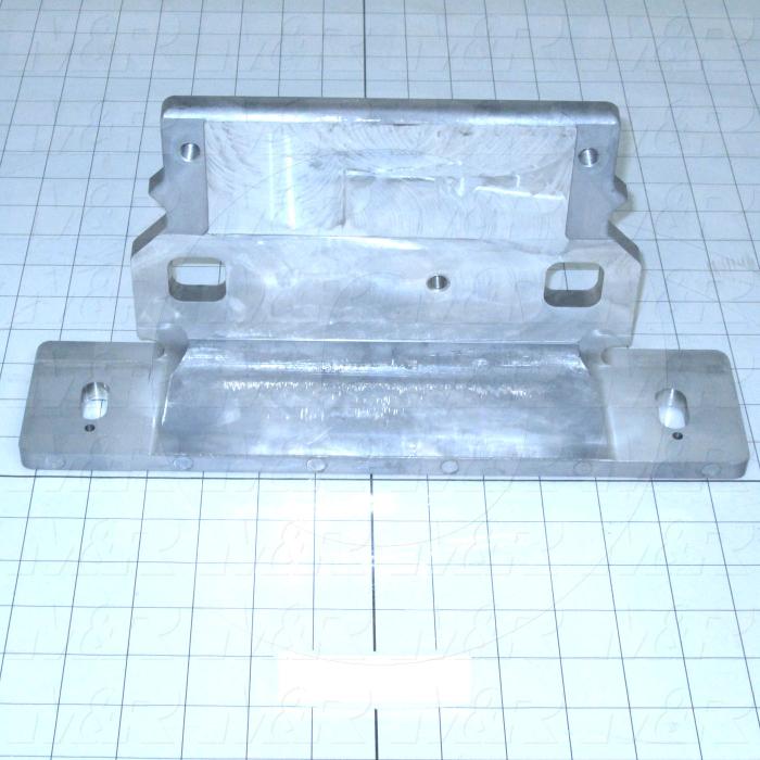 Fabricated Parts, Mtg. Angle, 13.00 in. Length, 6.00 in. Width, 3.00 in. Height, Tumble Finish