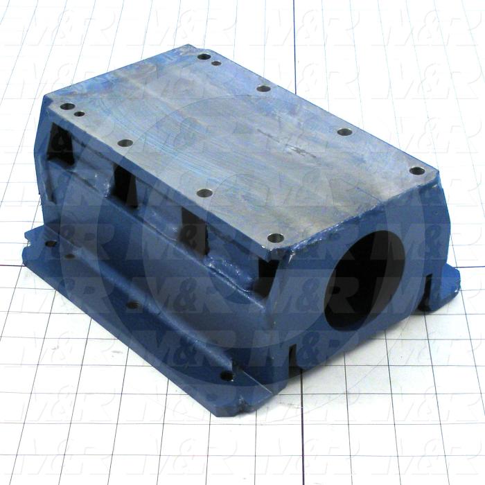 Fabricated Parts, Nut Housing 6 Holes, 9.13 in. Length, 7.75 in. Width, 3.88 in. Height, Painted Black Finish
