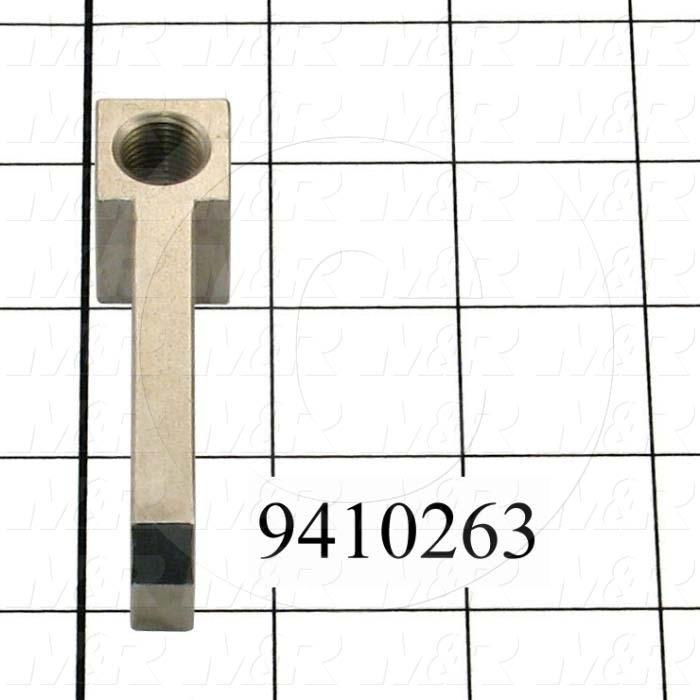 Fabricated Parts, Off Cont. Up/Down Attachment, 3.25 in. Length, 0.875 in. Width, 0.75 in. Height