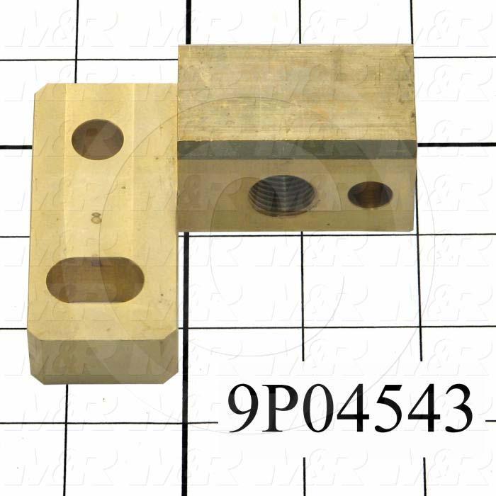 Fabricated Parts, Off- Contact Ajdustment Block, 3.25 in. Length, 2.75 in. Width, 1.25 in. Thickness