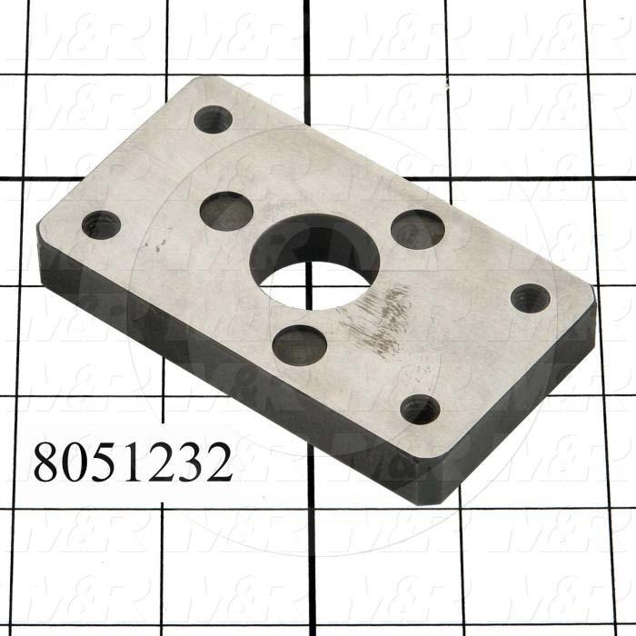 Fabricated Parts, Off-Contact Down Plate, 3.50 in. Length, 2.00 in. Width, 0.50 in. Thickness