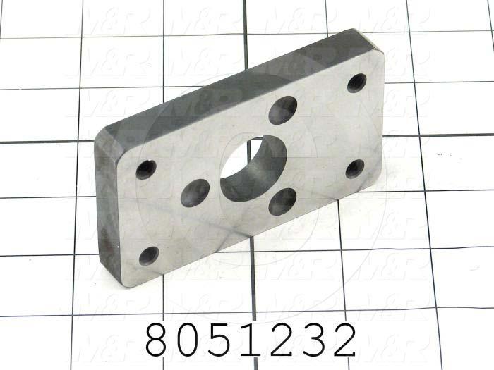 Fabricated Parts, Off-Contact Down Plate, 3.50 in. Length, 2.00 in. Width, 0.50 in. Thickness