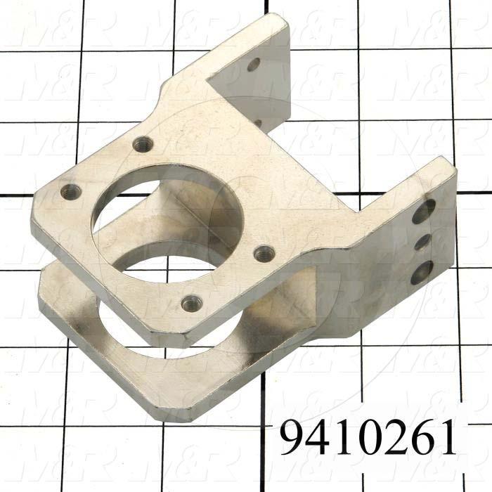 Fabricated Parts, Off Contact Hldr Brkt 3.65", 3.65 in. Length, 2.90 in. Width, 1.50 in. Height, Nickel Plated Finish