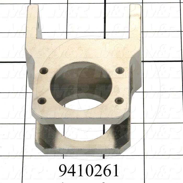 Fabricated Parts, Off Contact Hldr Brkt 3.65", 3.65 in. Length, 2.90 in. Width, 1.50 in. Height, Nickel Plated Finish