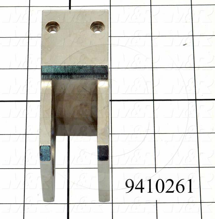 Fabricated Parts, Off Contact Hldr Brkt 3.65", 3.65 in. Length, 2.90 in. Width, 1.50 in. Height, Nickel Plated Finish