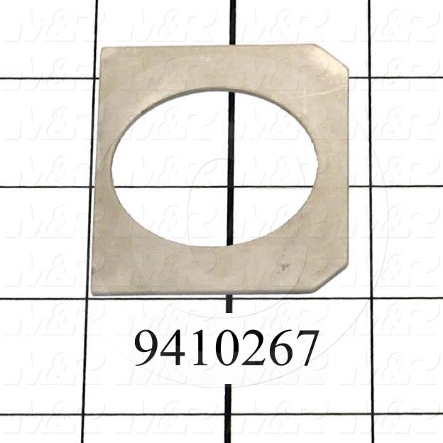 Fabricated Parts, Off Contact Pivoting Shim, 2.35 in. Length, 1.86 in. Width, 18 GA Thickness