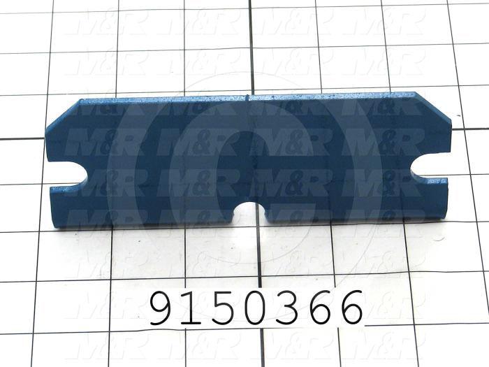 Fabricated Parts, Off Contact Spacer Bracket, 5.41 in. Length, 2.75 in. Width, 2.25 in. Height, 10 GA Thickness, Painted Black Finish