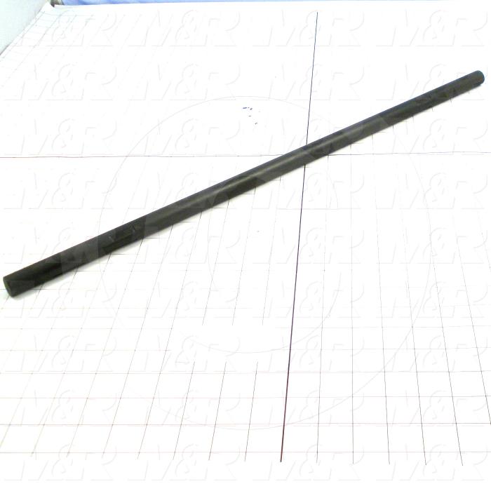 Fabricated Parts, Outfeed Drive Shaft 24.75"L, 24.75 in. Length, 0.75 in. Diameter, Black Oxide Finish