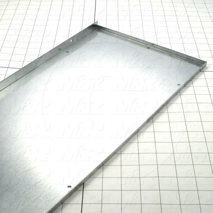 Fabricated Parts, Oven Inlet Outer Wall 38, 45.00 in. Length, 9.68 in. Width, 0.75 in. Height, 16 GA Thickness