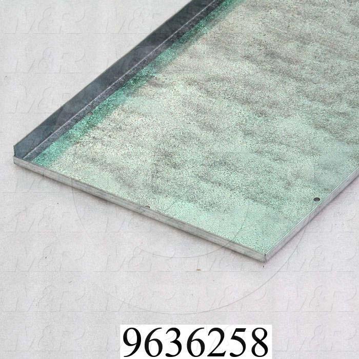 Fabricated Parts, Oven Inlet Outlet Wall 67" S2, 67.00 in. Length, 9.67 in. Width, 0.75 in. Height, 16 GA Thickness, As Material Finish