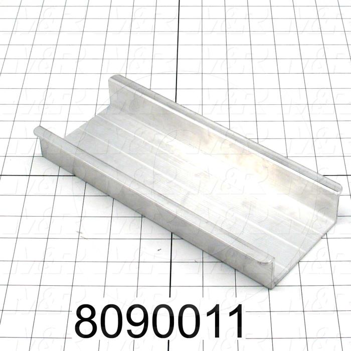 Fabricated Parts, Pallet Attachment Bracket, 10.00 in. Length, 4.35 in. Width, 1.38 in. Height