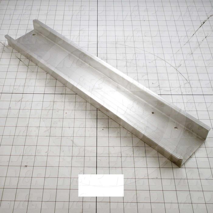 Fabricated Parts, Pallet Attachment Bracket, 22.25 in. Length, 4.35 in. Width, 1.38 in. Height