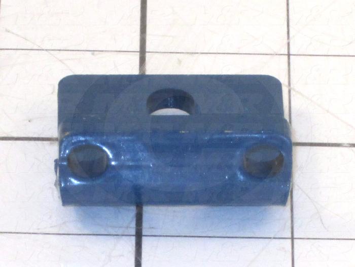 Fabricated Parts, Pallet Back Slide 1.5", 1.50 in. Length, 1.38 in. Width, 0.77 in. Height, 3/16 in. Thickness, Painted Blue Finish
