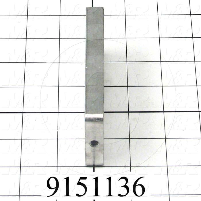 Fabricated Parts, Pallet Stop, 4.38 in. Length, 2.00 in. Width, 0.50 in. Thickness