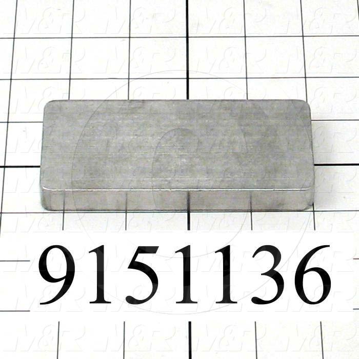 Fabricated Parts, Pallet Stop, 4.38 in. Length, 2.00 in. Width, 0.50 in. Thickness